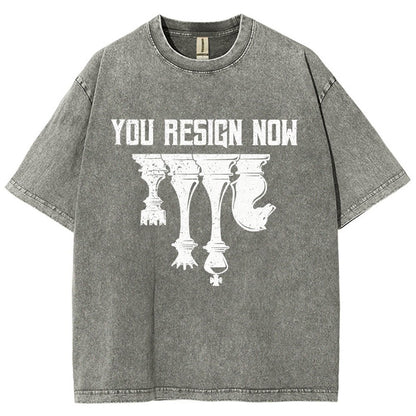 Chess You Resign Now Vintage Distressed T-shirt