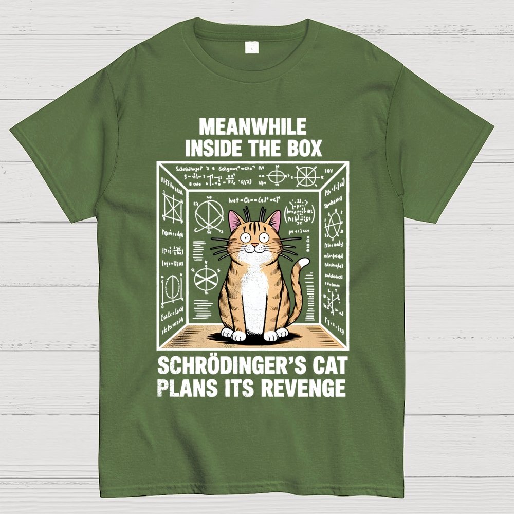 Schrodinger's Cat Escape Plan Geek T-Shirt