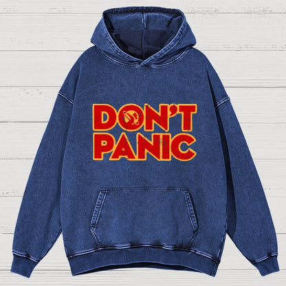 Dont Panic Vintage Distressed Hoodie
