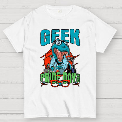 Geek Pride Day Dinosaur Rex Geek T-Shirt