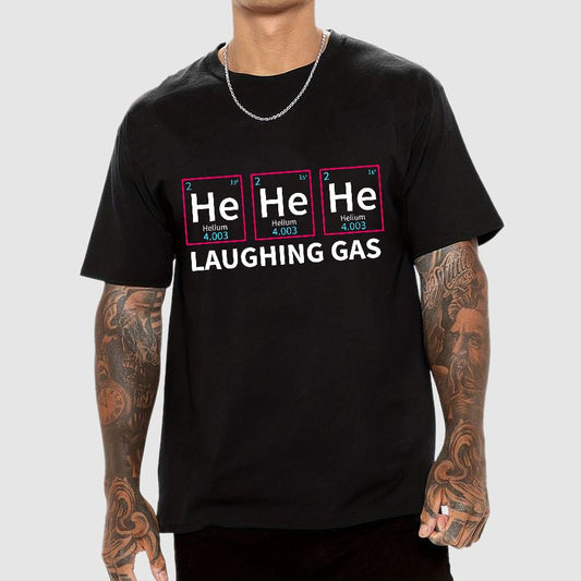 Laughing Gas Periodic Table of Elements Geeky T-Shirt