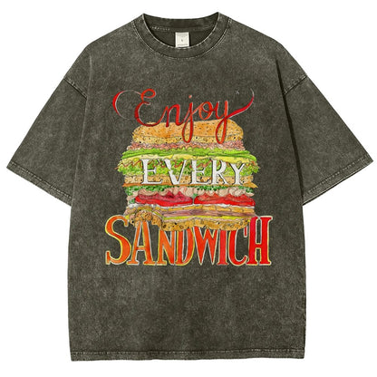 Enjoy Every Sandwich  Vintage Distressed T-shirt
