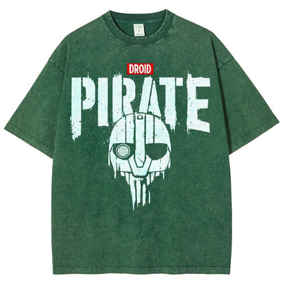 Droid Pirate Vintage Distressed T-shirt