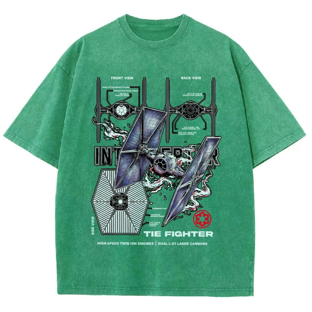 The Interceptor Fighter Vintage Distressed T-shirt