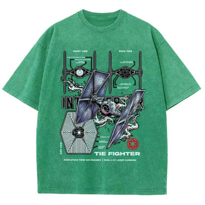The Interceptor Fighter Vintage Distressed T-shirt