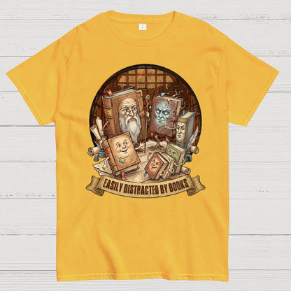 Easily Distracted By Books Geek T-Shirt