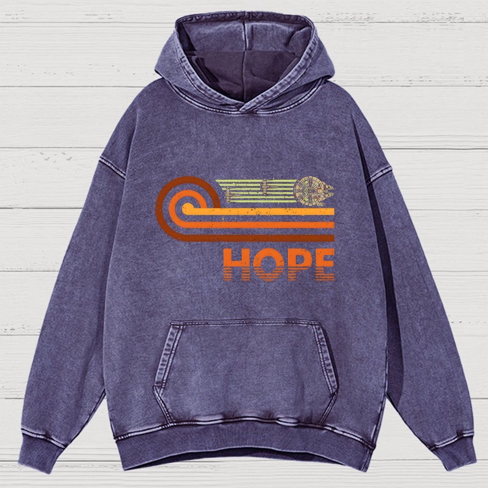 Retro Vintage Hope Vintage Distressed Hoodie
