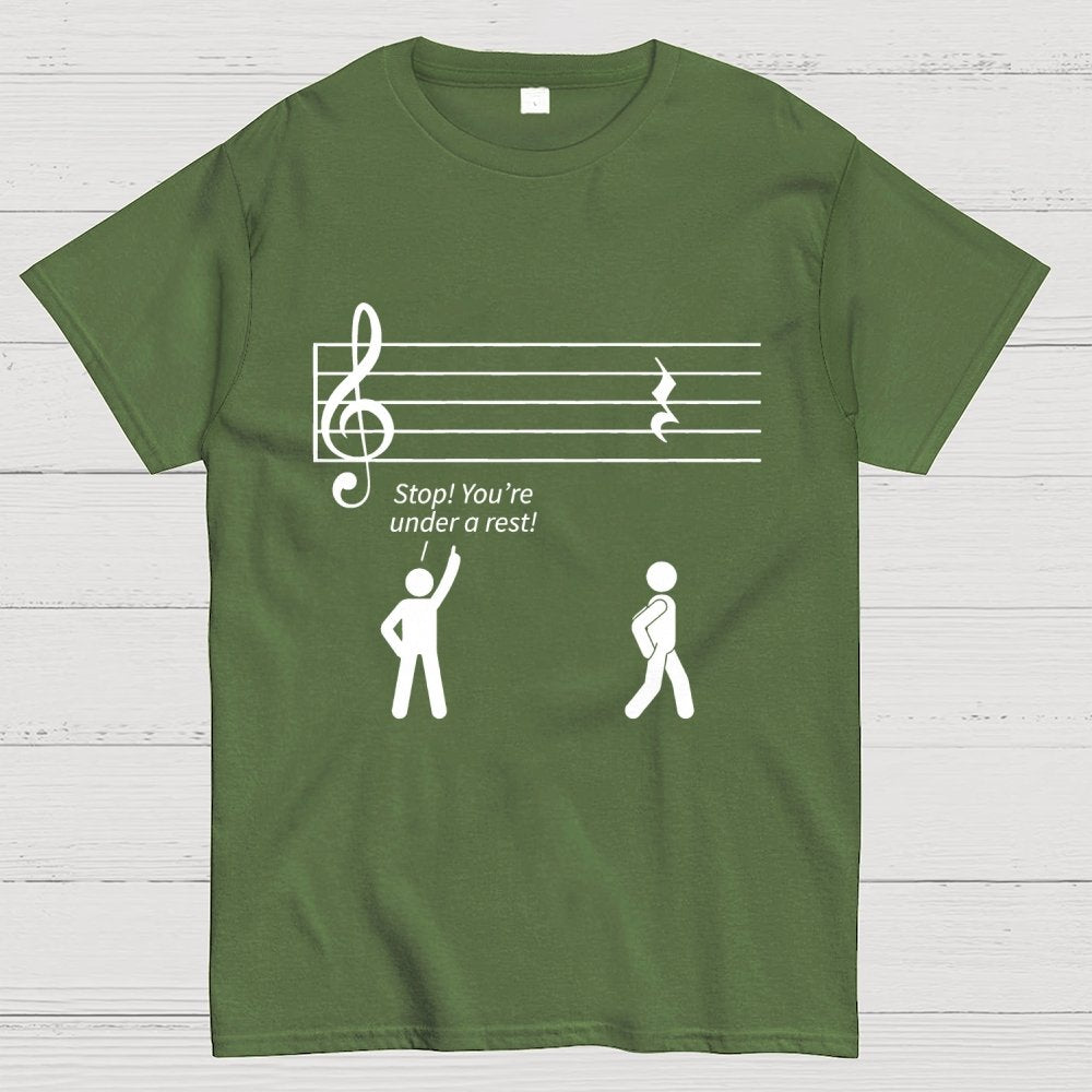 Stop Under a Rest Music Geek T-Shirt