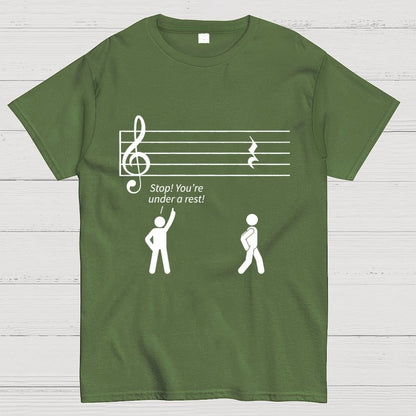 Stop Under a Rest Music Geek T-Shirt