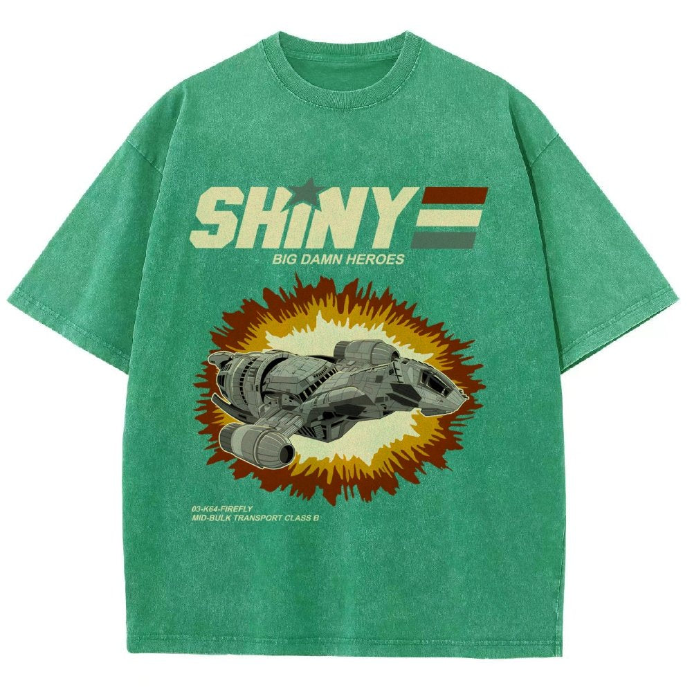 Shiny Heroes Vintage Distressed T-shirt