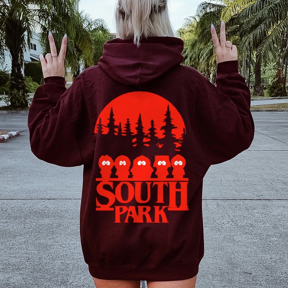 Stranger Park Inspired Art Printed Back Unisex Cotton Hoodie