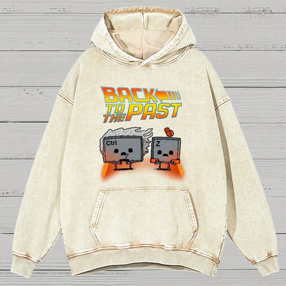 Back To The Past Vintage Distressed Hoodie
