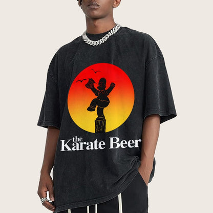 The Karate Beer Vintage Distressed T-shirt