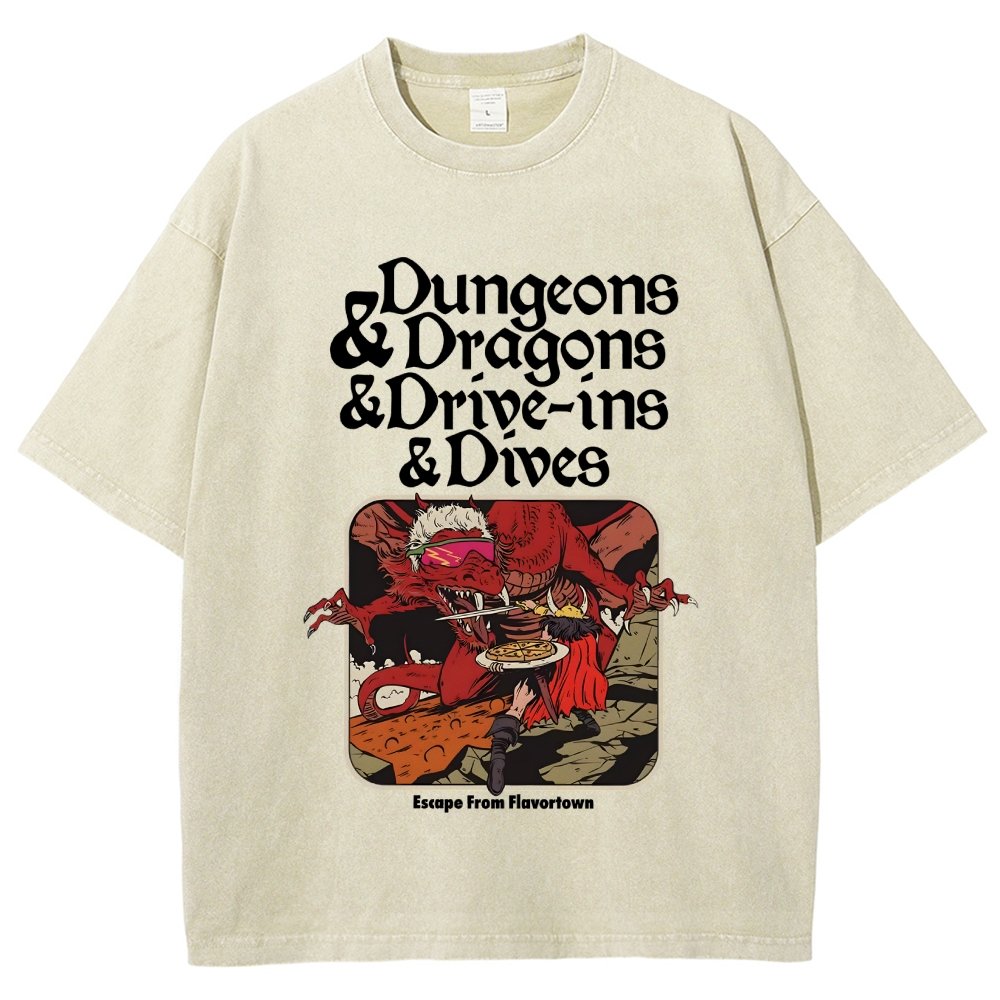 Mystic Realm Dive Ins And Dives Vintage Distressed T-shirt