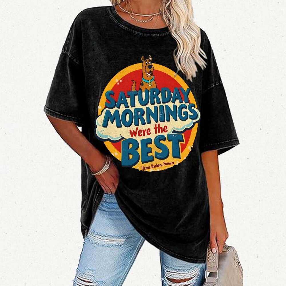 80s Saturday Morning Vintage Distressed T-shirt