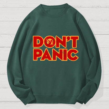 Dont Panic Geek Cotton Sweatshirt