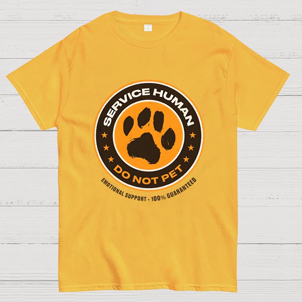 Service Human Do Not Pet Geek T-Shirt