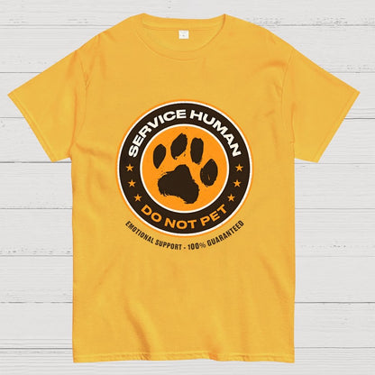 Service Human Do Not Pet Geek T-Shirt