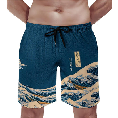 Wave Off Kanagawa Geek Shorts