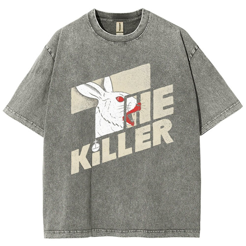 The Glowing Rabbit Vintage Distressed T-shirt