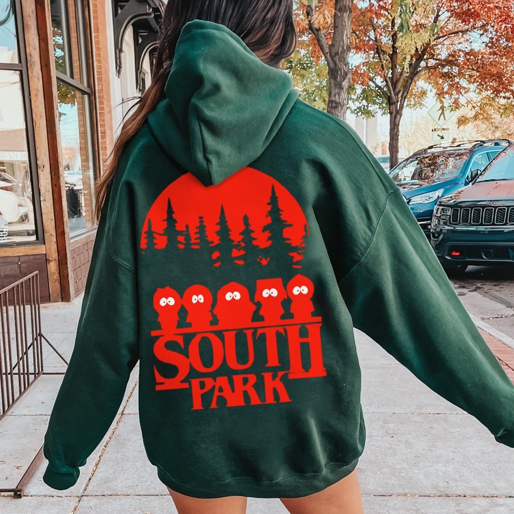 Stranger Park Inspired Art Printed Back Unisex Cotton Hoodie