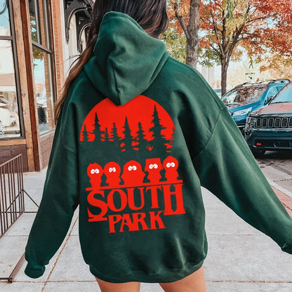 Stranger Park Inspired Art Printed Back Unisex Cotton Hoodie