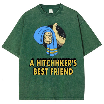A Hitchhiker‘S Best Friend  Vintage Distressed T-shirt