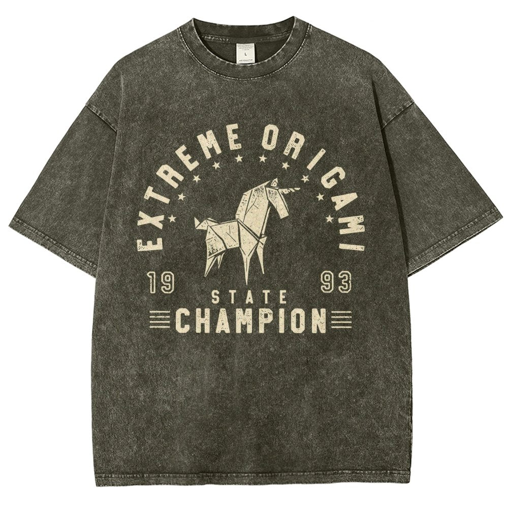 Extreme Origami Champ Vintage Distressed T-shirt