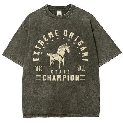 Extreme Origami Champ Vintage Distressed T-shirt