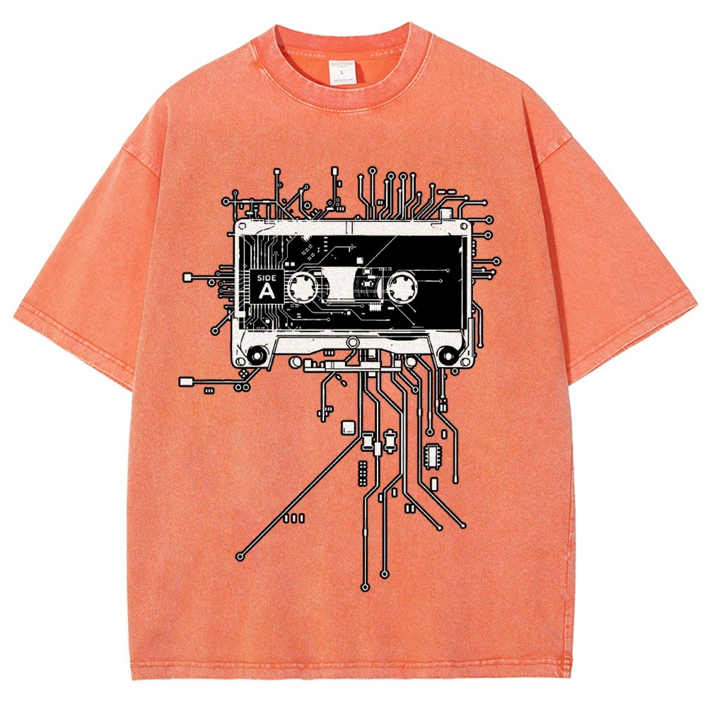 Retro Cassette Vintage Distressed T-shirt