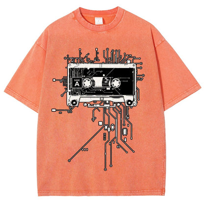 Retro Cassette Vintage Distressed T-shirt