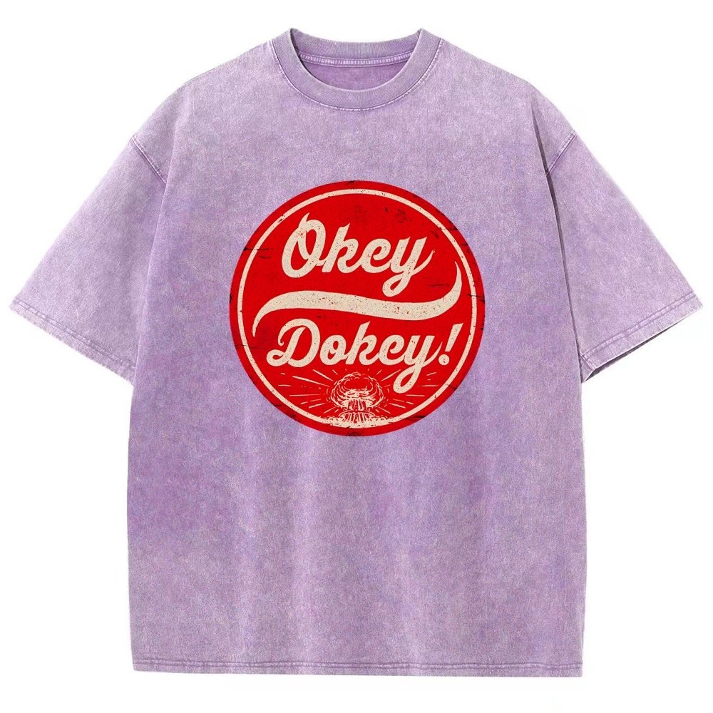 Okey Dokey - The Last Drink Vintage Distressed T-shirt