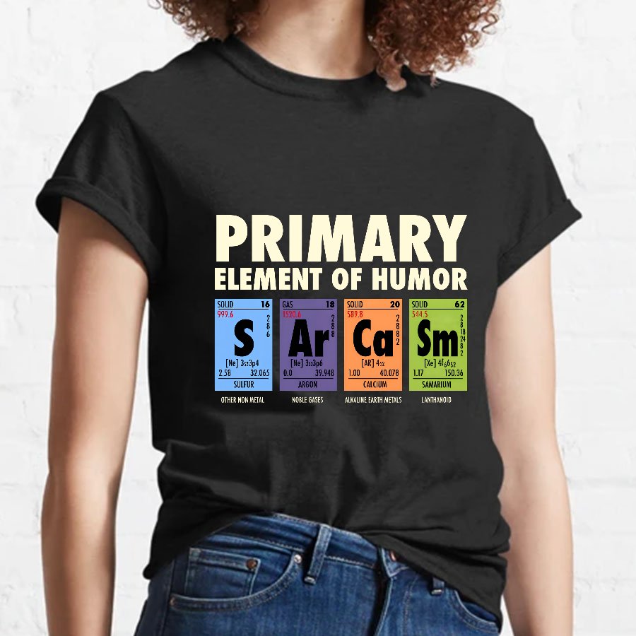 S Ar Ca Sm - Periodic Table of Humor Nerdy T-Shirt