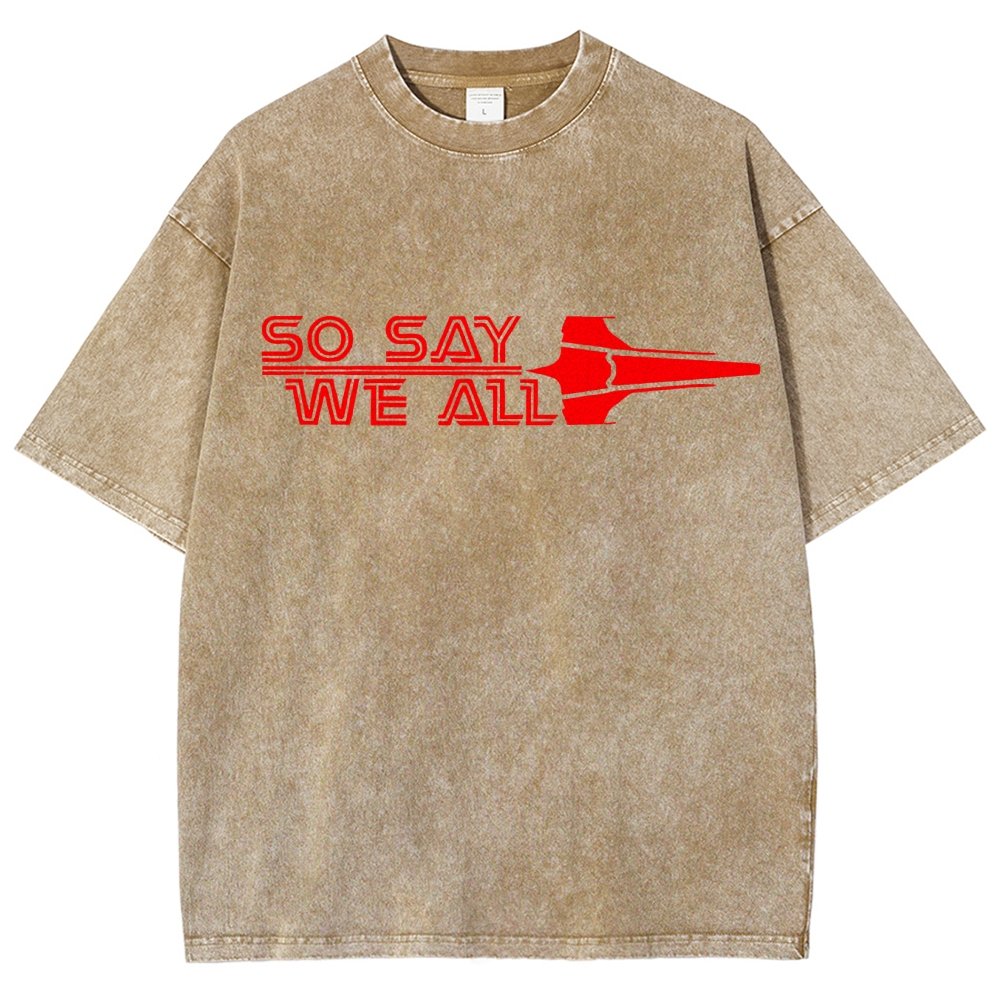 So Say We All Vintage Distressed T-shirt