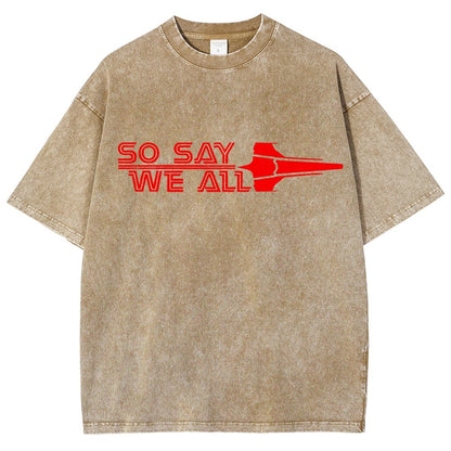So Say We All Vintage Distressed T-shirt