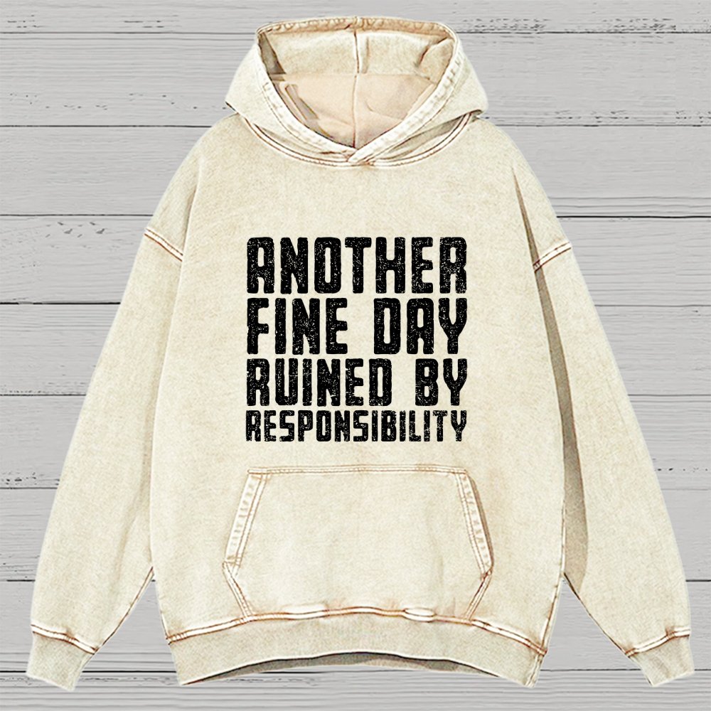 Another Fine Day Vintage Distressed Hoodie