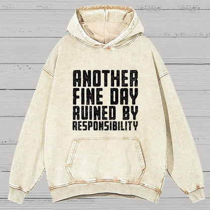 Another Fine Day Vintage Distressed Hoodie