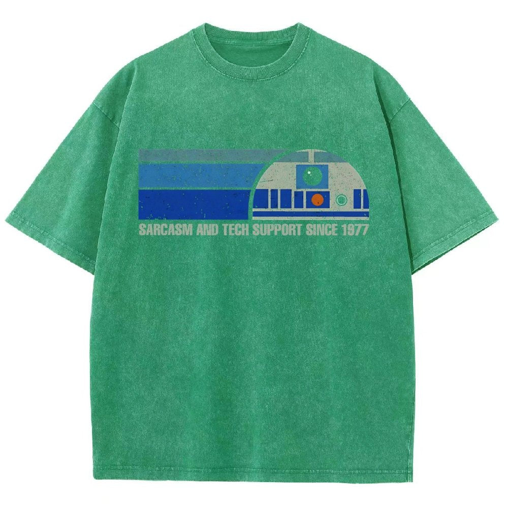 Providing Sarcasm and Tech Support Since 1977 Vintage Distressed T-shirt