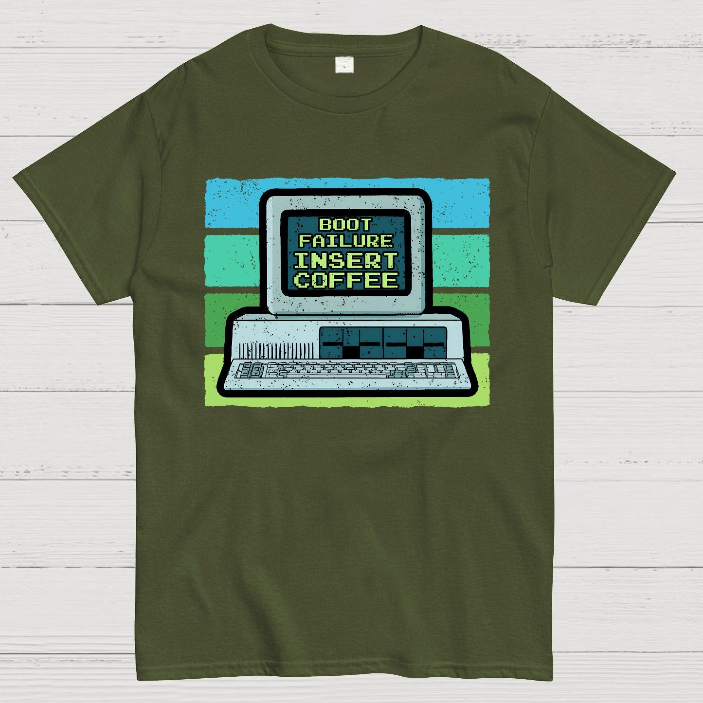 Boot Failure - Insert Coffee Geek T-Shirt