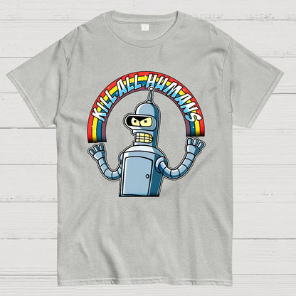 Shiny Metal Robot Geek T-Shirt