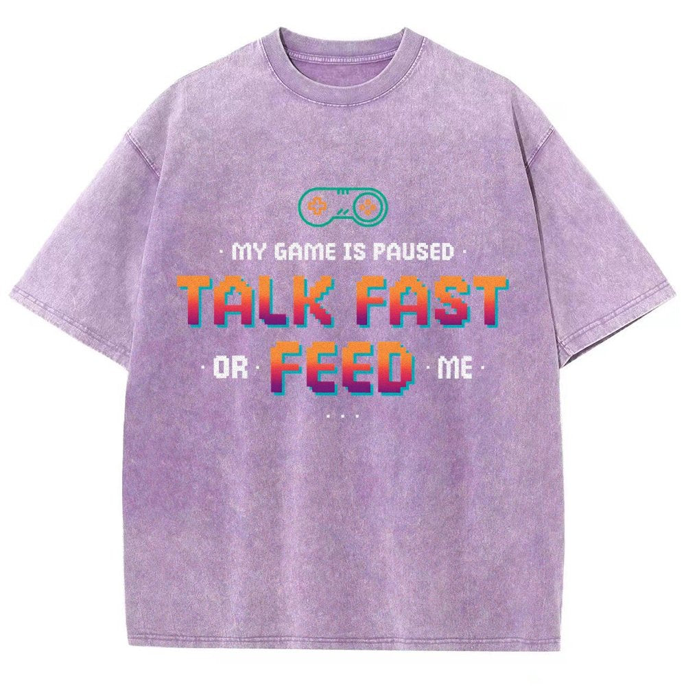 Feed the Gamer Vintage Distressed T-shirt