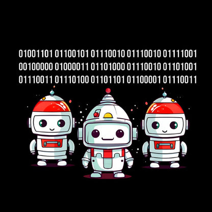 Robot Binary Christmas Geek T-Shirt