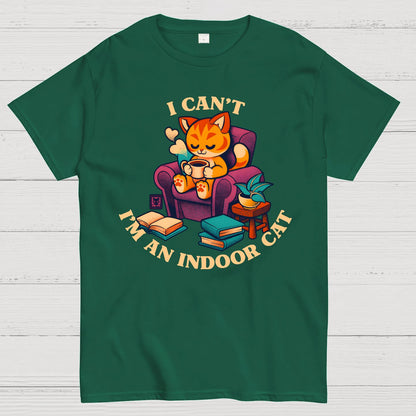 I Can't. I'm an Indoor Cat Geek T-Shirt