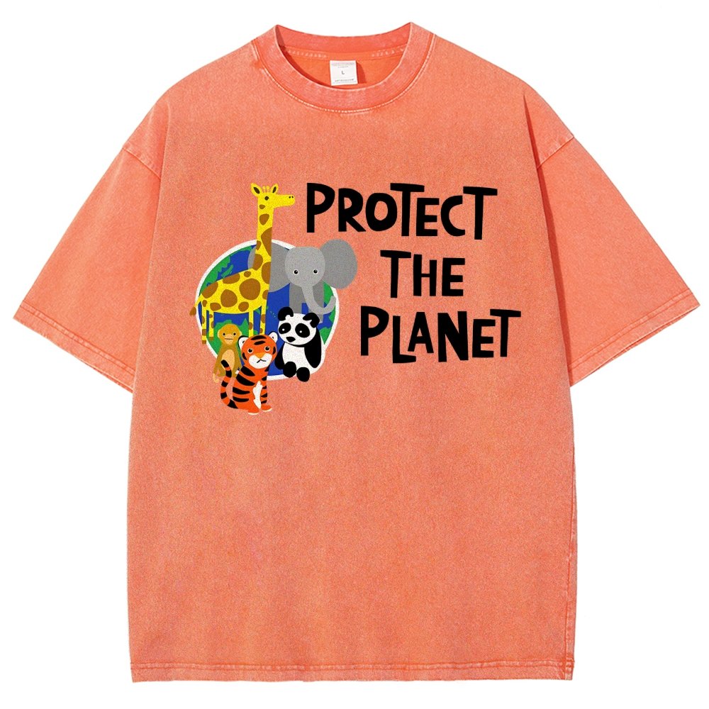 Protect The Planet Vintage Distressed T-shirt