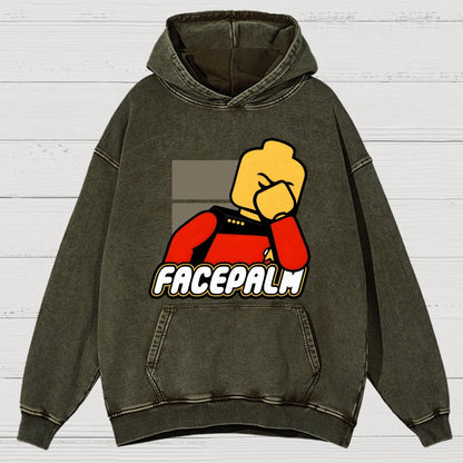 Facepalm Vintage Distressed Hoodie