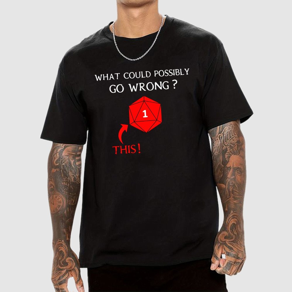 What Could Possibly Go Wrong Question Mark Geek T-Shirt