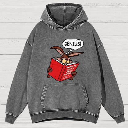 Genius Plan Vintage Distressed Hoodie