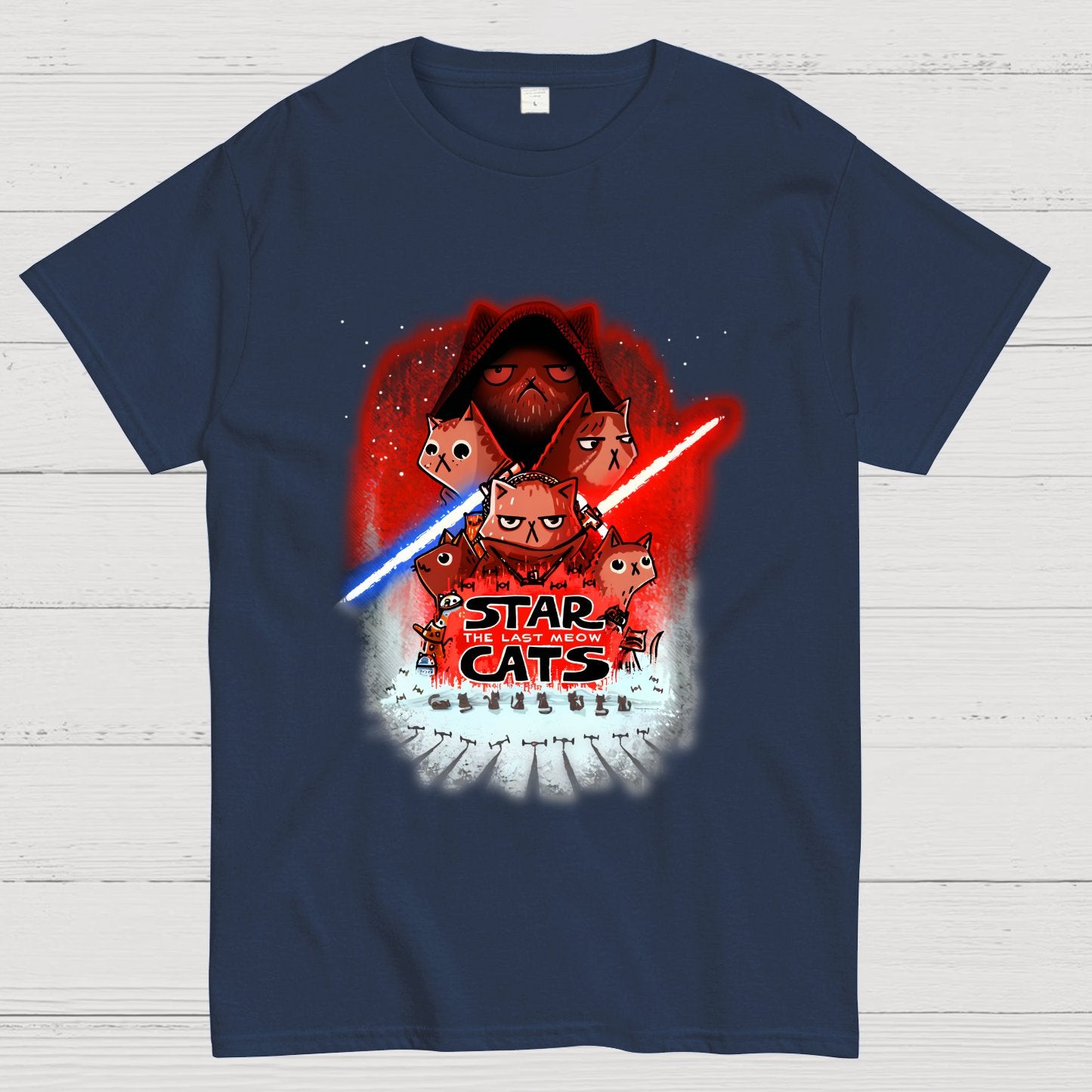 Star Cats The Last Meow Geek T-Shirt