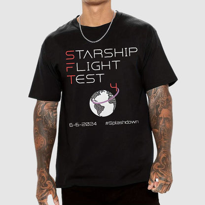 Starship Flight Test Milestone SFT4 Geek T-Shirt