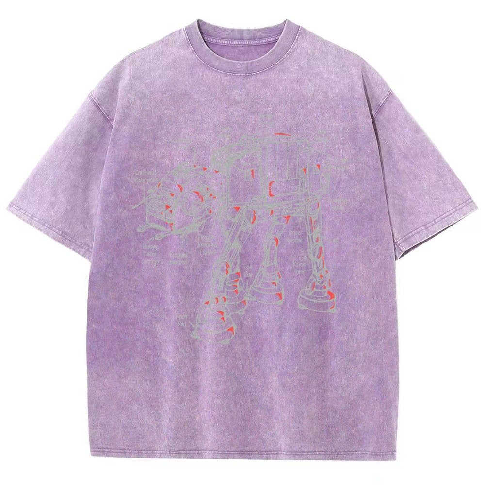 Walker's Blueprint Vintage Distressed T-shirt